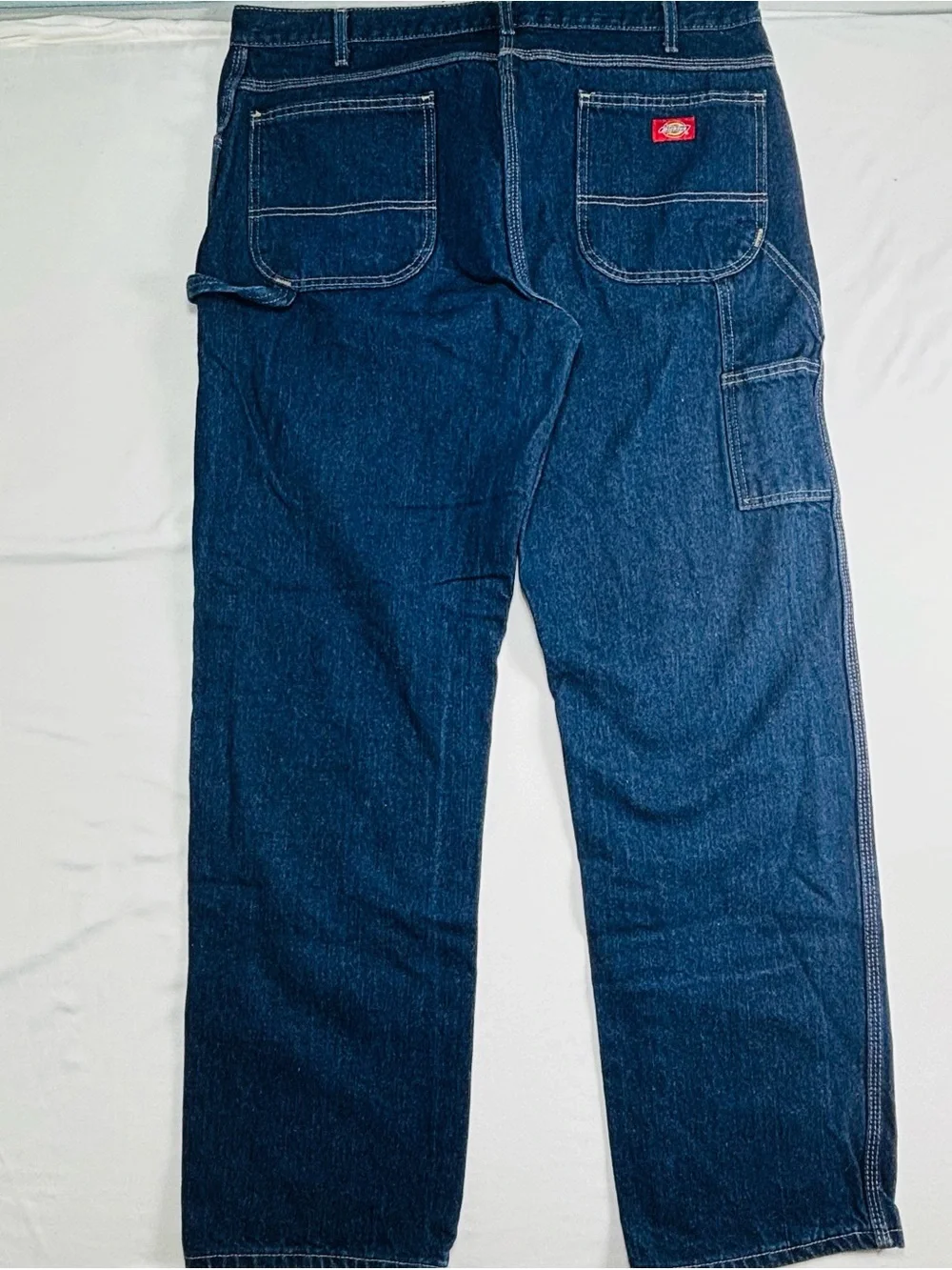 Dickies 38x33 Men's Dark Blue Straight-Leg Jeans M504